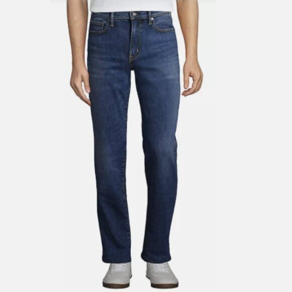 NEW Lands End Mens 30x30 Traditional Fit JeansPlaid Lined